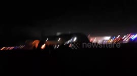 Passenger flee plane on fire at airport in Japan