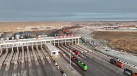 China-Mongolia border port sees record-high goods volume in 2023
