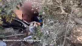 IDF Unearths Weapons Cache in Gaza Kindergarten Amid Combat Expansion