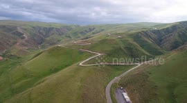 Kalajun Prairie in Hami, China