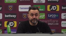 West Ham 0-0 Brighton: Roberto De Zerbi post-match press conference in London, UK