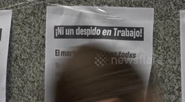 Protests in Ministries of Argentina in Buenos Aires for 'wave of dismissals'