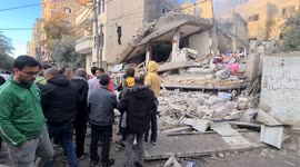 Israeli Aircraft Strike Houses In Central Nuseirat