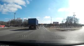 Pallets Stacked too High Smash into Bridge