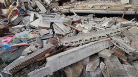 Israeli air attack flattens refugee camp in Gaza