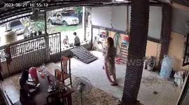 Clumsy resident trips on hula hoop during practice