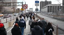Vendors Banned From Brooklyn Bridge in New York, USA