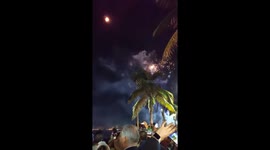 Fuegos artificiales de Fin de año en Puerto Vallarta, Jalisco