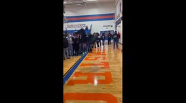 Impressive, showstopping dance maneuver stuns schoolmates