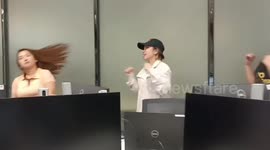 When you just want to have a good morning by doing Zumba, then this(glitch) happened. HAHAHAHA