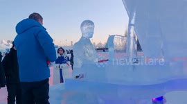 Ice and snow create bustling tourist scenes, business opportunities in NE China