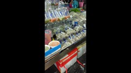 A walk through a famous seafood market just outside Pattaya Thailand.