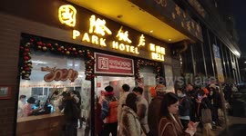 A Food Street in Shanghai, China