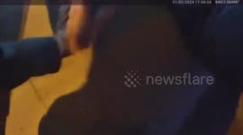 Police Officers Save Cat Trapped in Van in Cleveland, OH, USA