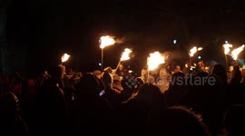 Wassail twelfth night tree-blessing ceremony in Kent, UK