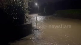 Flooding in Croscombe, UK