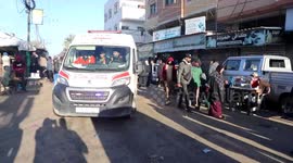 Displaced Residents Flock To Gaza Hospital