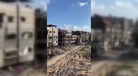 Israeli Shelling Brings Desolation To Gaza Neighbourhood in al-Saftawi