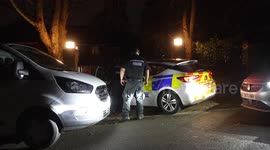 Footage of Pangbourne station following murder investigation in UK