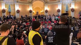 Protesters in California demand Israel stop attacks on Gaza
