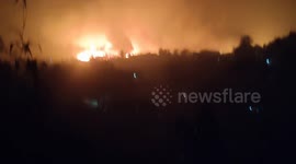 Fire in Rohingya Refugee Camp at Cox's Bazar, Bangladesh in 7 January 2024.