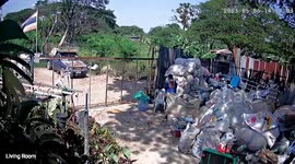 Child accidentally crashes father's motorcycle into gate