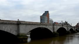 Transport For London Buses Crossing Putney Bridge, London, United Kingdom