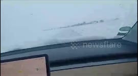 France: Snow Hits Northern Parts Of Country, Roads Blanketed In White
