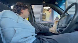 Toe-tally unconventional: Drive-thru surprise leaves McDonald's employee amused
