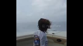 Close encounter: Navigating a waterspout in Miami Beach