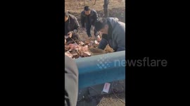 Good Samaritans unite to recover and return dozens of thousands of pounds in cash spilled on Chinese highway