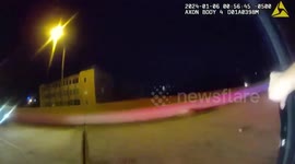 Driver Smashes Into Police Car, Leaving Officer in Shock in St. Petersburg, FL, USA