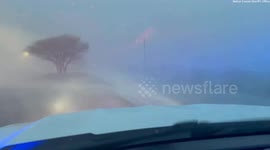 Video shows heavy rain and strong winds in DeFuniak Springs, Florida
