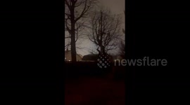 US: Power Flash Seen In Paulsboro During Storm In New Jersey