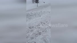 Vehicle Plunges off Road: Driver Miraculously Unscathed in Truckee, CA, USA