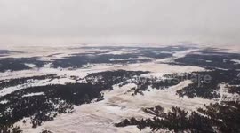 Aerial Footage Unveils Colorado Springs Enshrouded in Snow