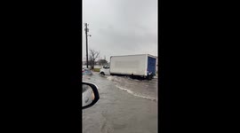 Flooded Streets Of Dallas