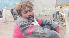 Young man and lizard become best friends following sleepless night