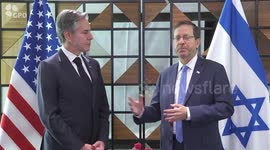 Palestinians protest against Blinken's visit to Ramallah