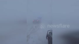 Oklahoma Highway Patrol Releases Video of Five-Car Crash on Icy Road in Texas County, USA