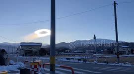 UFO-shaped cloud creates buzz on social media in Japan
