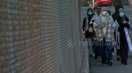 Ceasefire Protesters Drop Banners During Morning Commute in San Diego, CA, USA