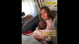 Hilarious Newborn Sibling Moment