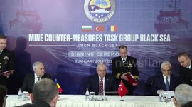 Türkiye, Romania, Bulgaria sign deal to clear mines in Black Sea