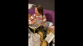 Sister's joy: unveiling the gift of a Disneyland trip