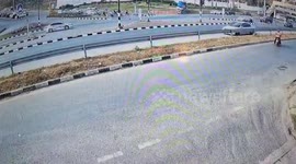Truck crashes into cars then flips over 'when driver falls asleep at red traffic light' in Thailand