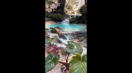 Enjoy this spectacular waterfall in the Philippines