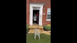 Girl in happy tears after being surprised with her first-ever car on Christmas morning