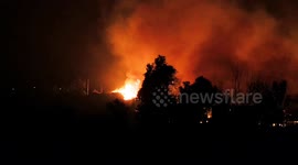 A huge fire at Camp-5, Kutupalong Rohingya Refugee camp, Cox's Bazar Bangladesh, made over 700 people homeless.