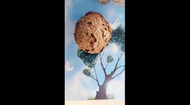 A giant wasp nest suddenly nested in front of a man's house after he was away for 3 days